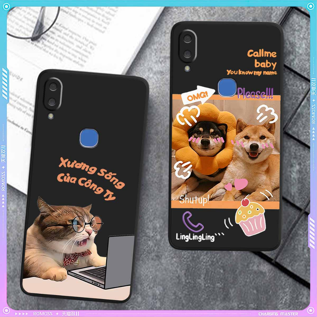 Vivo Y91 / Y95 / Y91C / Y93 / Y85 Cạnh Vuông Bảo Vệ Cam /Dog Cat Cute