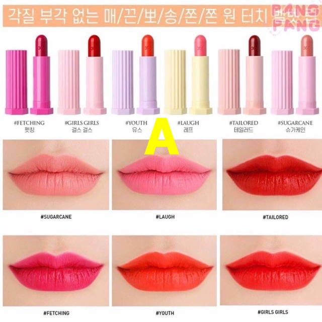 Bộ 6 Son Môi 3 Chị Em Stylenanda lip stick   – SATP974