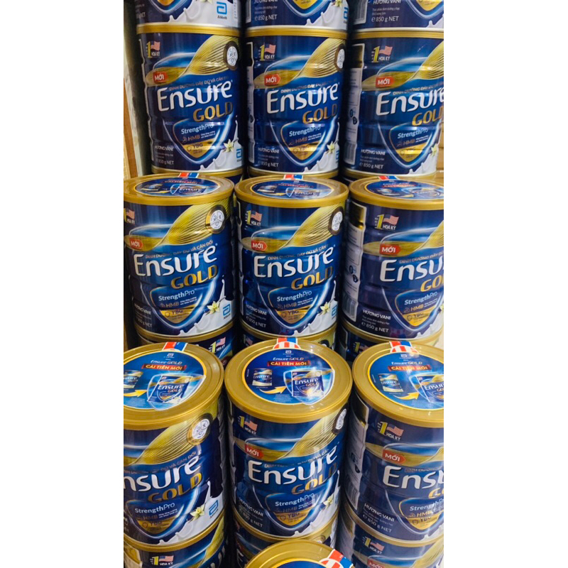 Combo 2 lon Ensure 850g vani mẫu mới