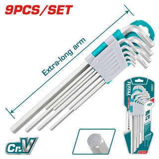 Bộ 9 chìa lục giác loại dài total tht106192