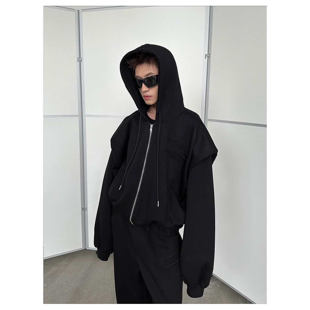 ÁO HOODIE ZIP FROM BOXY TRƠN 2023 - N.E.K.K