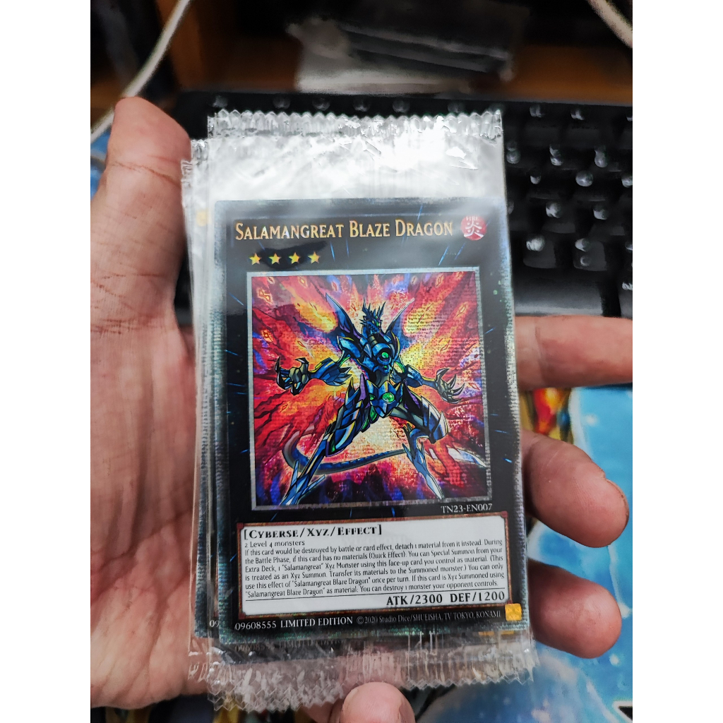 1 lá thẻ bài Salamangreat Blaze Dragon - TN23-EN007 - Quarter Century Rare 1st Edition
