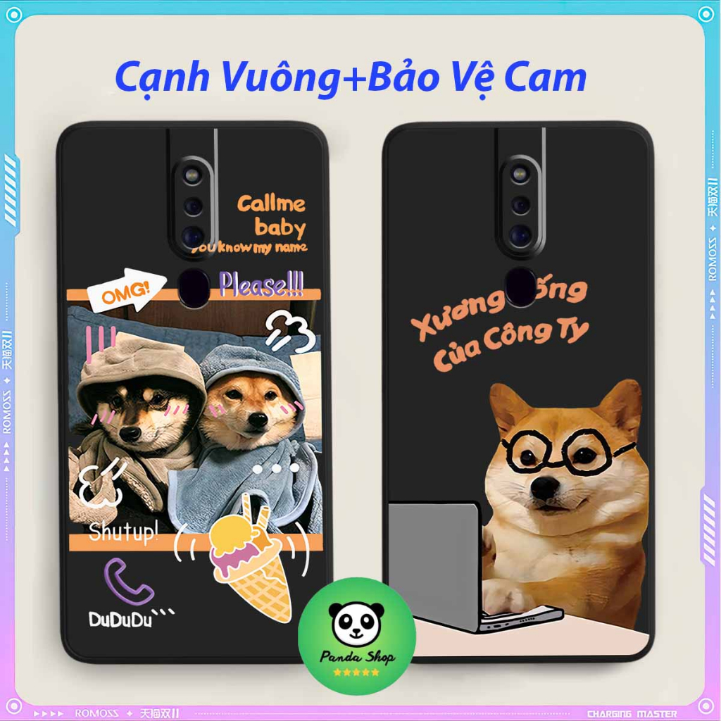Oppo F11 / F11 PRO / K3 Cạnh Vuông Bảo Vệ Cam /Dog Cat Cute