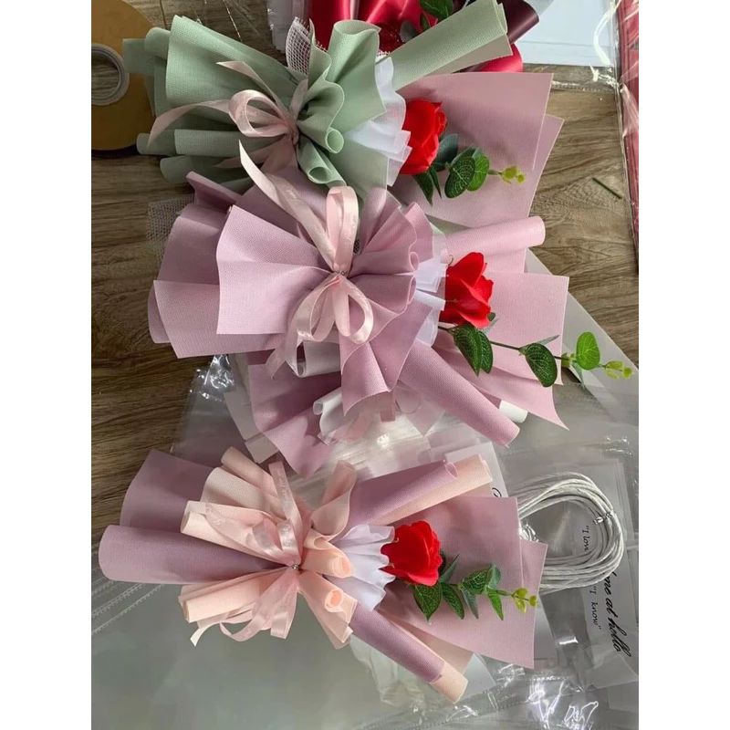 Cốt hoa sáp 1b. 3b.5b gói bằng giấy xốp hàn không nhăn