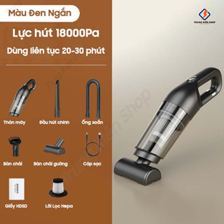 Máy hút bụi cầm tay CÔNG SUẤT LỚN 18000Pa, máy hút bụi sàn nhà, giường, ô tô không dây Vacuum Cleaner