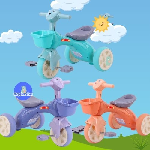 🍓 Xe 3 bánh có nhạc có đèn cho bé nhựa xịn.