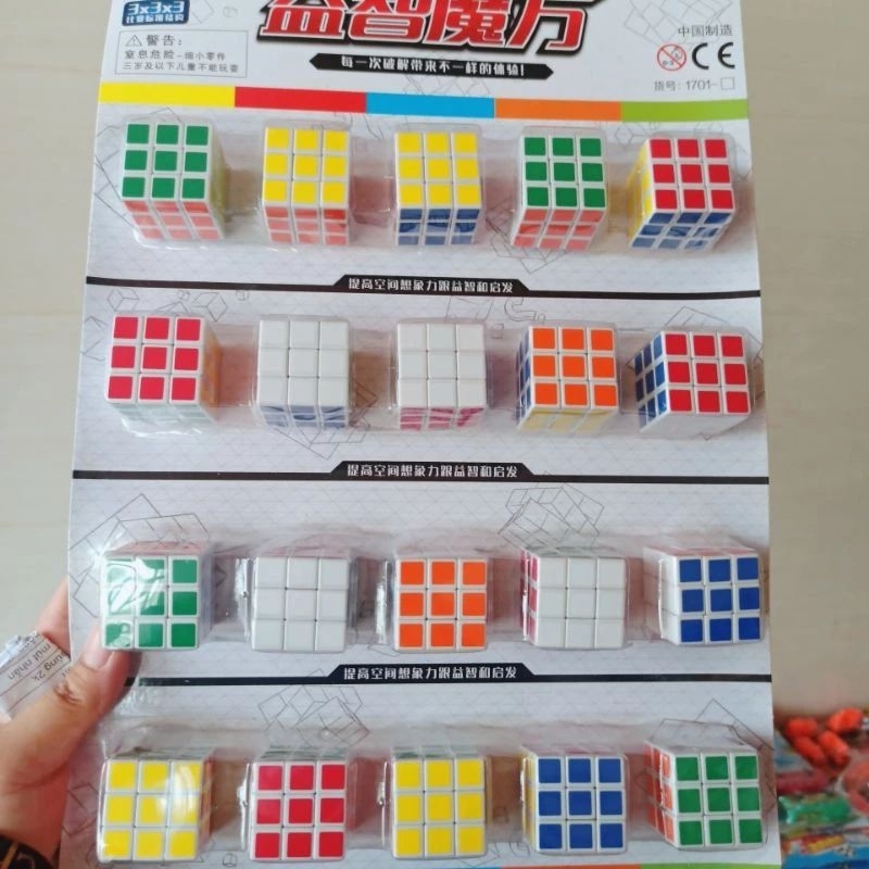 Vỉ RuBick 20 Cái Nhiều Hình Cho Bé