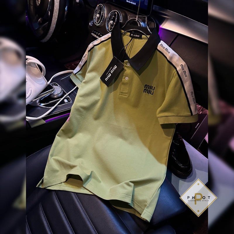Áo Polo Miuiu Phối Cổ Viền L1