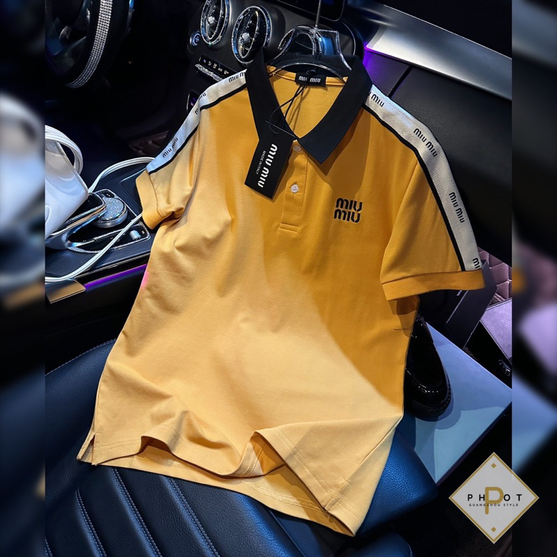 Áo Polo Miuiu Phối Cổ Viền L1