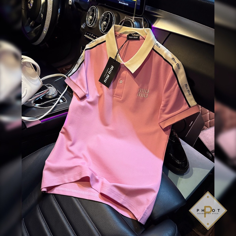 Áo Polo Miuiu Phối Cổ Viền L1