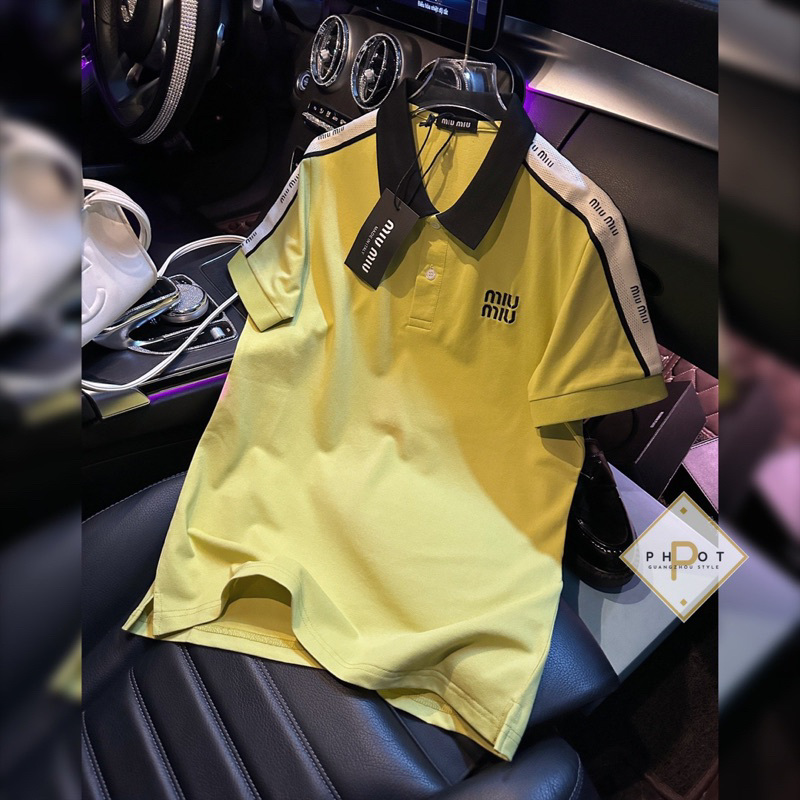 Áo Polo Miuiu Phối Cổ Viền L1