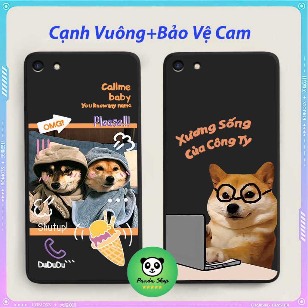 ( Ốp Xịn ) Oppo NEO 9 Cạnh Vuông Bảo Vệ Cam /Dog Cat Cute