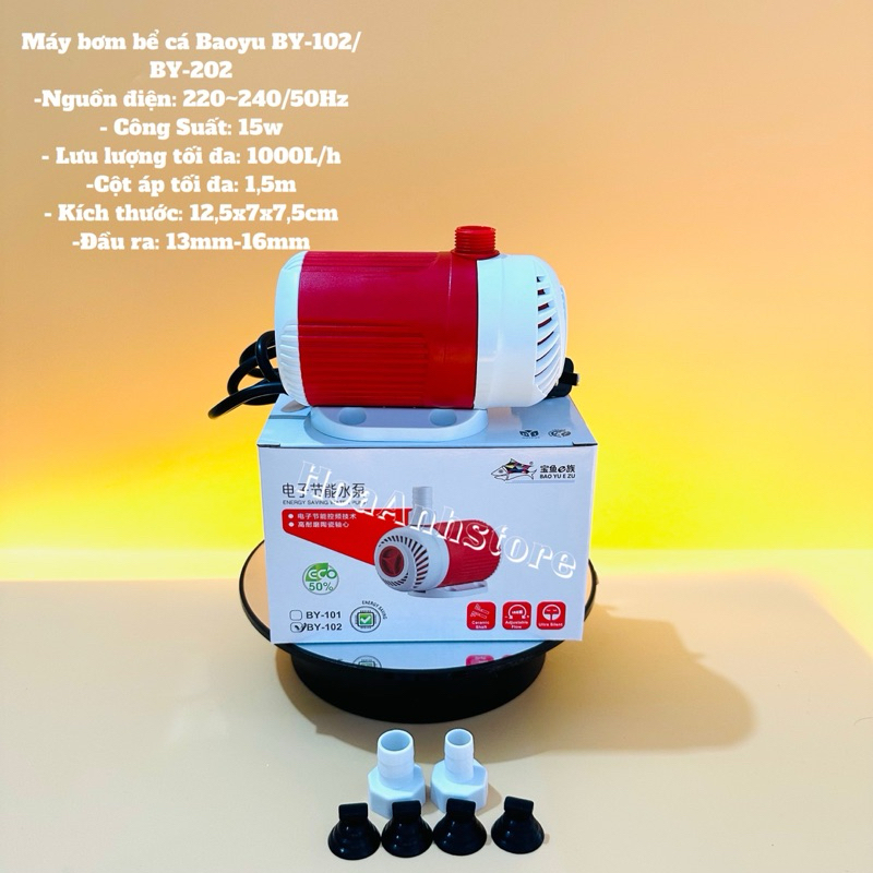 Máy Bơm Bể Cá Baoyu BY101 BY102 BY103 BY104 BY105 BY106 BY107 - Bơm Chìm Bể Cá