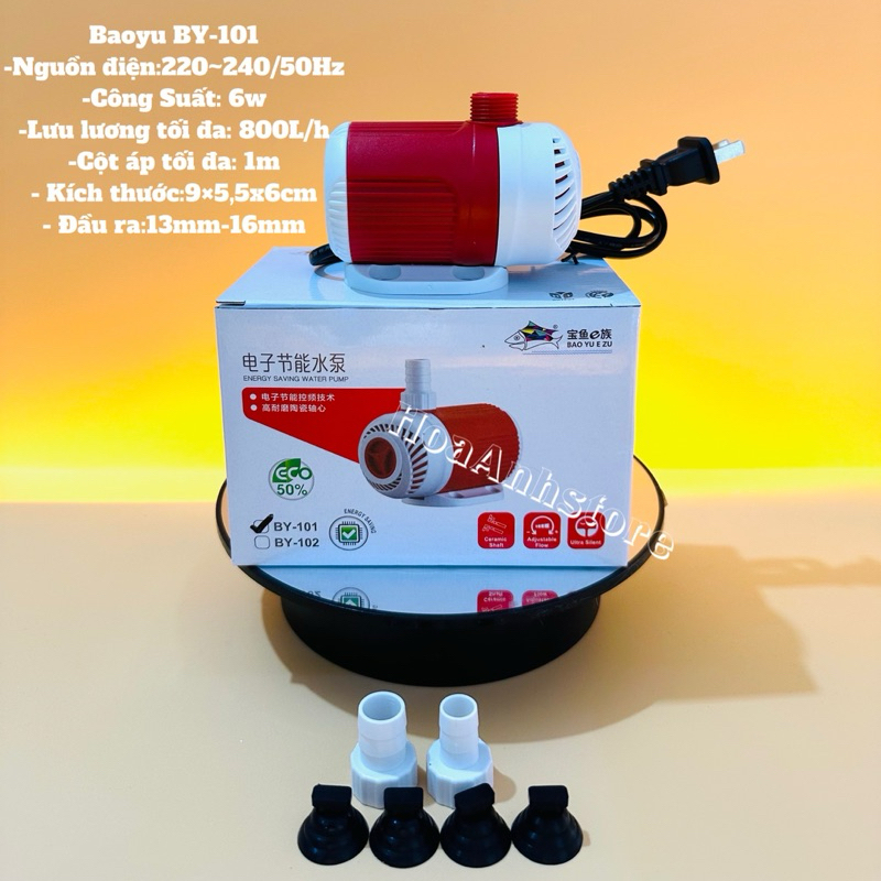 Máy Bơm Bể Cá Baoyu BY101 BY102 BY103 BY104 BY105 BY106 BY107 - Bơm Chìm Bể Cá