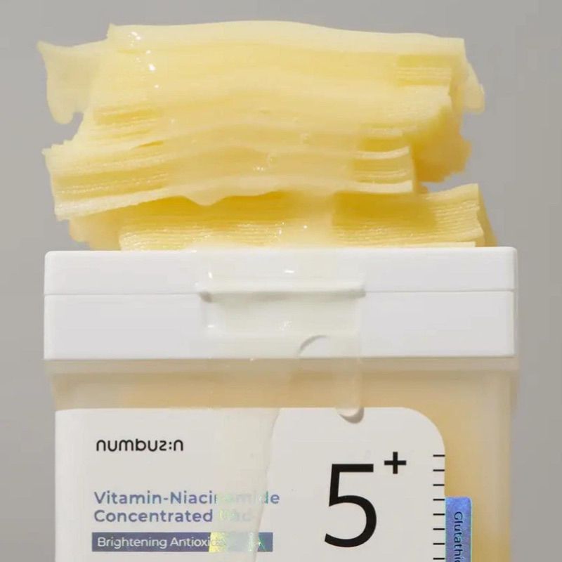 Toner Pad Numbuzin No.5+ Vitamin-Niacinamide Concentrated hộp 180ml (70 miếng)