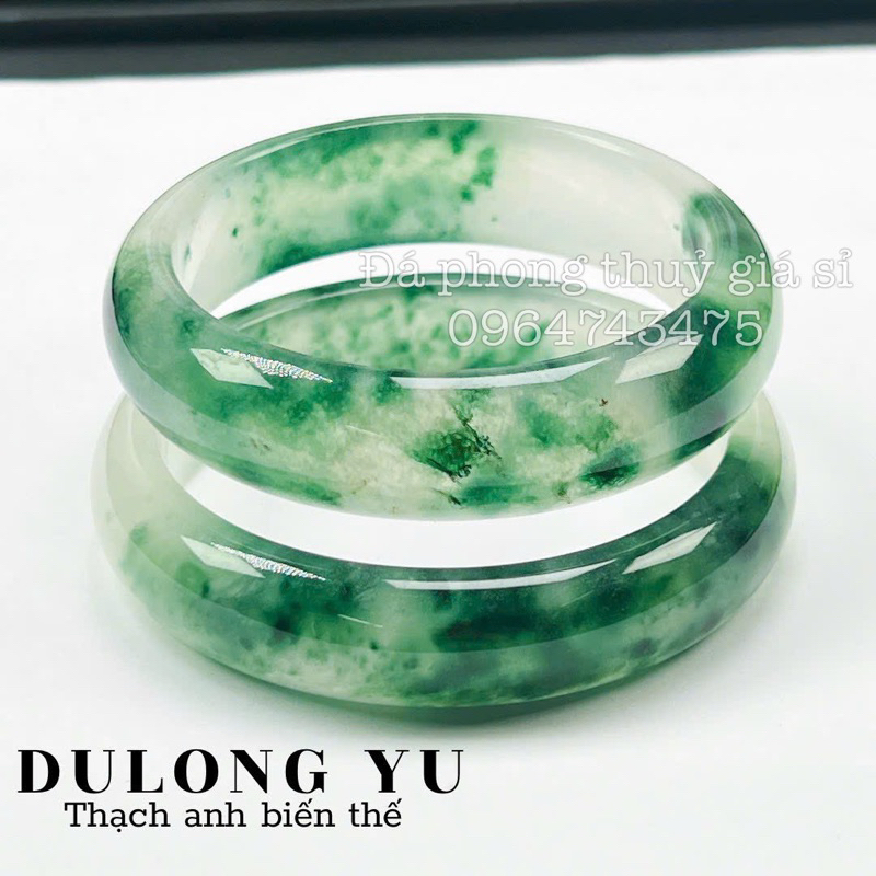 Vòng tay bản thach anh biến thể siêu đẹp mịn size 59-60mm kèm hộp gấm cao cấp