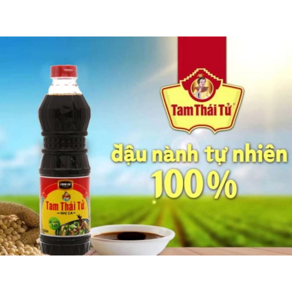 Nước tương Nhị Ca Tam Thái Tử  chai 500ml