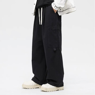 Quần dài kaki có túi unisex Quần ống rộng nam nữ phong cách  đường phố kiểu dáng basic thời trang ullangzang