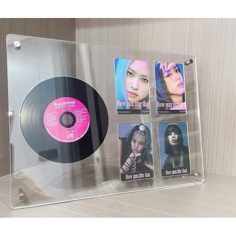 Khung mica trong suốt trưng bày photocard và CD, frame photocard, CD