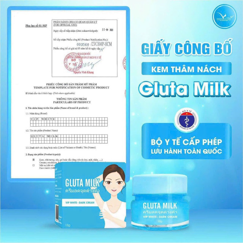 KEM GIẢM THÂM NÁCH COLLAGEN GLUTA MILK THÁI LAN