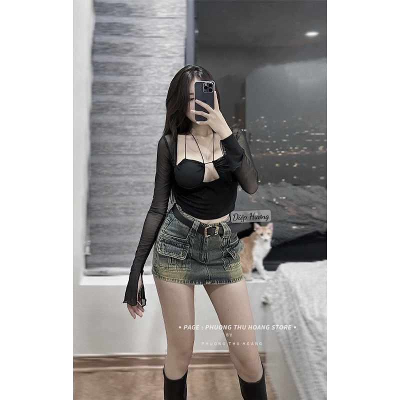 Áo thun lưới sexy siêu chất