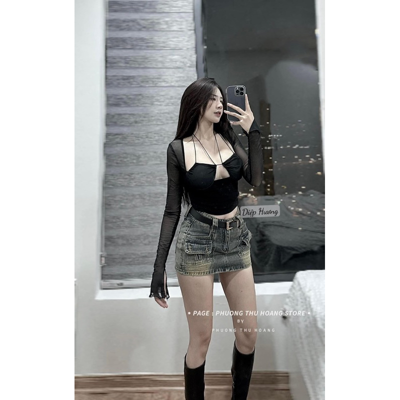 Áo thun lưới sexy siêu chất