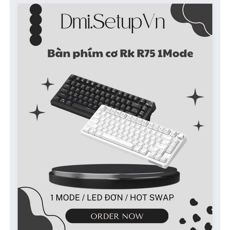 BÀN PHÍM CƠ R75 1 Mode / FULL PHÍM / HOTSWAP
