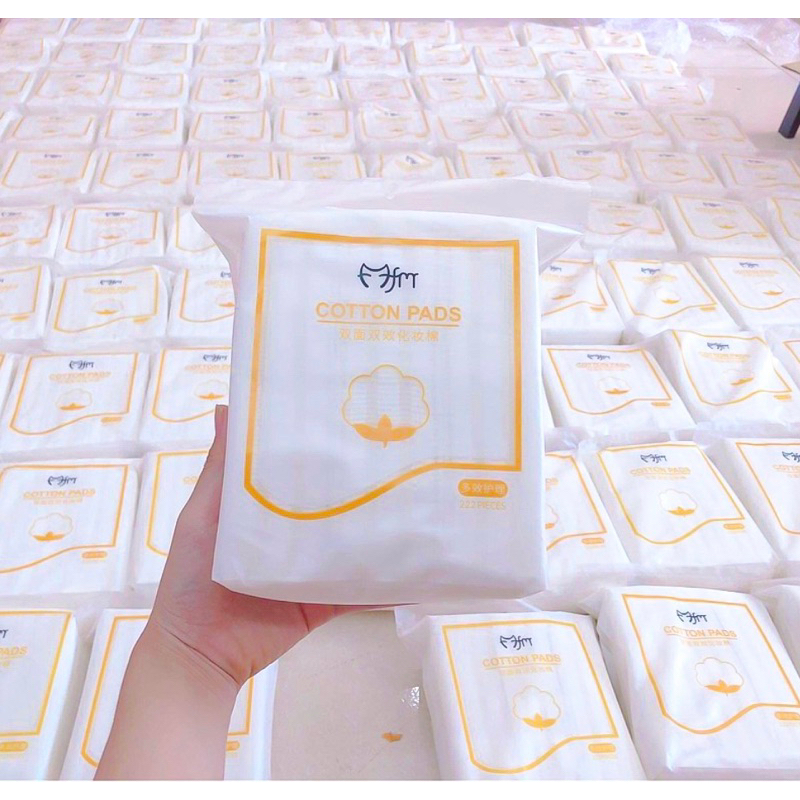 BÔNG TẨY TRANG 3 Lớp Cotton Pads 222 Miếng Mềm Mịn - Không Xù