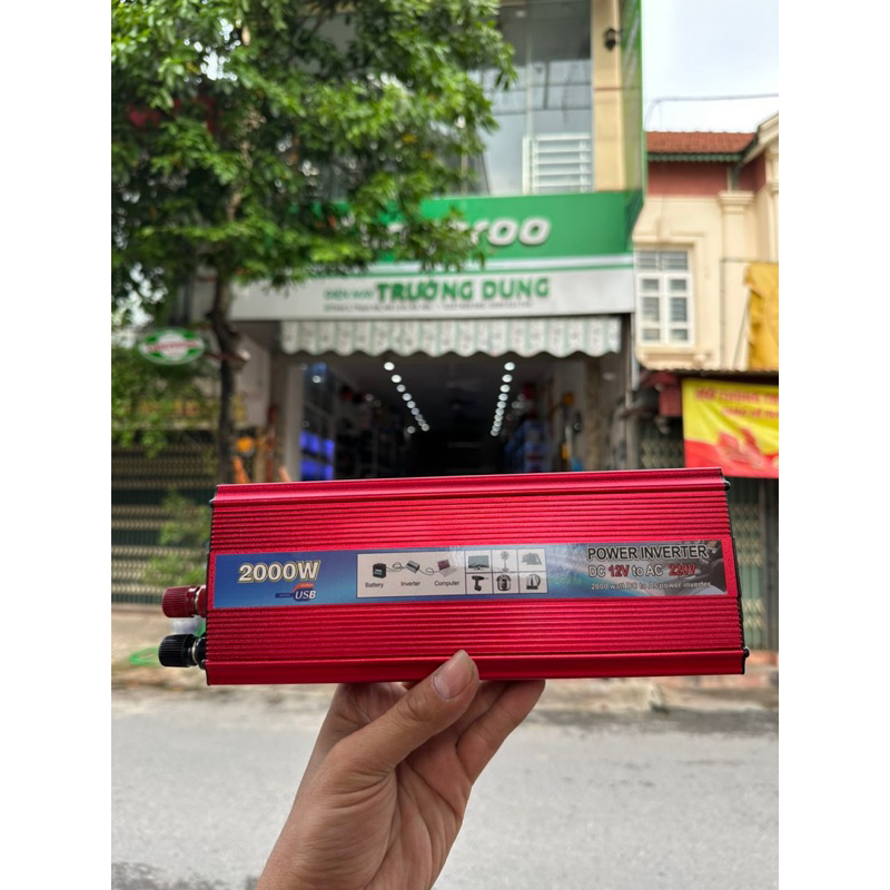 Bộ kích điện sin chuẩn 1200w, 1500w, 2000w 12V sang 220V - POWER INVERTER BẢO HÀNH 2 NĂM