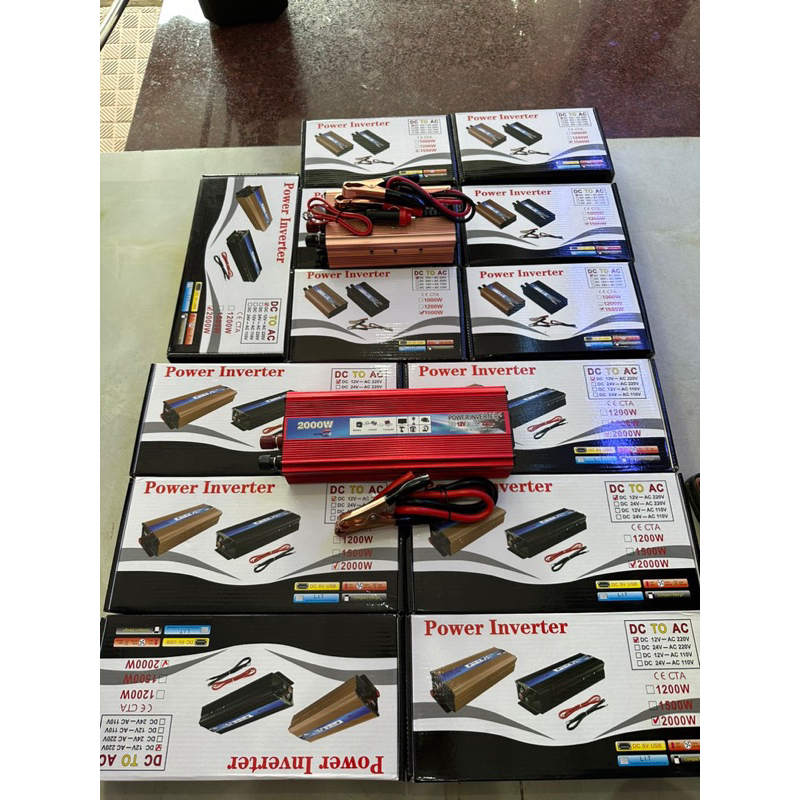 Bộ kích điện sin chuẩn 1200w, 1500w, 2000w 12V sang 220V - POWER INVERTER BẢO HÀNH 2 NĂM