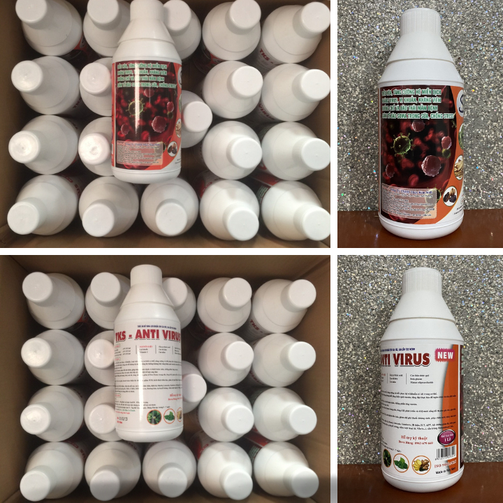 TKS ANTI VIRUS Kháng Virus, Vi Khuẩn, Đào Thải Mầm Bệnh Tăng Cường Miễn Dịch - Chai 1Lít