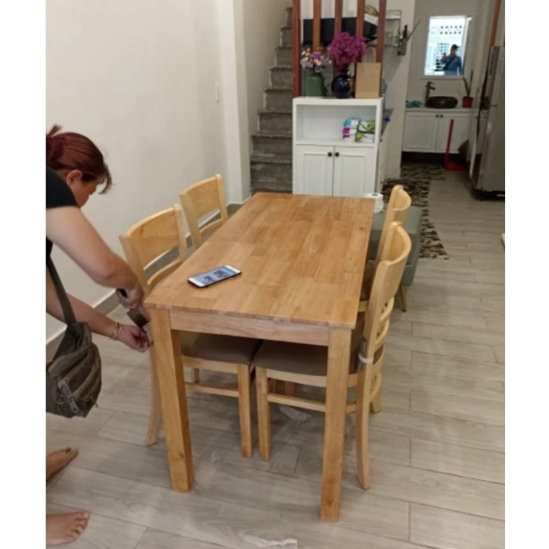 Bàn gỗ cao su , bàn ăn, bàn làm việc