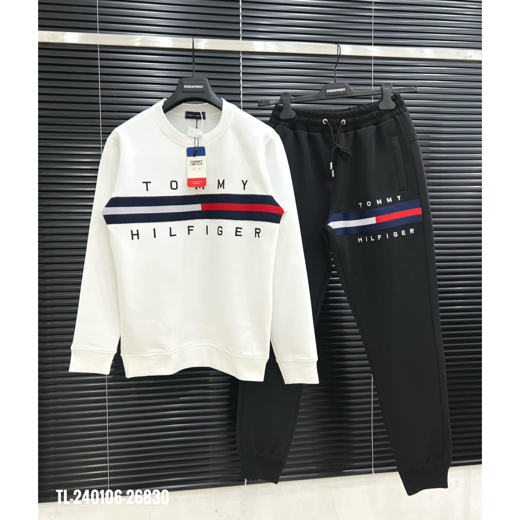 Bộ Quần Áo Tommy Hilfiger Nam Thu Đông Hot Bộ Tommy dài tay nam nữ