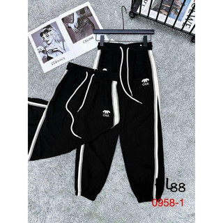 Quần thể thao nữ bo gấu 2 sọc ,unisex vải umi dày dặn đẹp