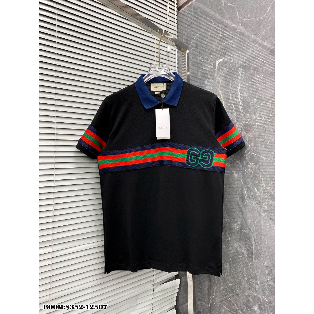 🔥Hot🔥Áo polo Gucci họa tiết thiết kế hot trend Nam nữ New 2023