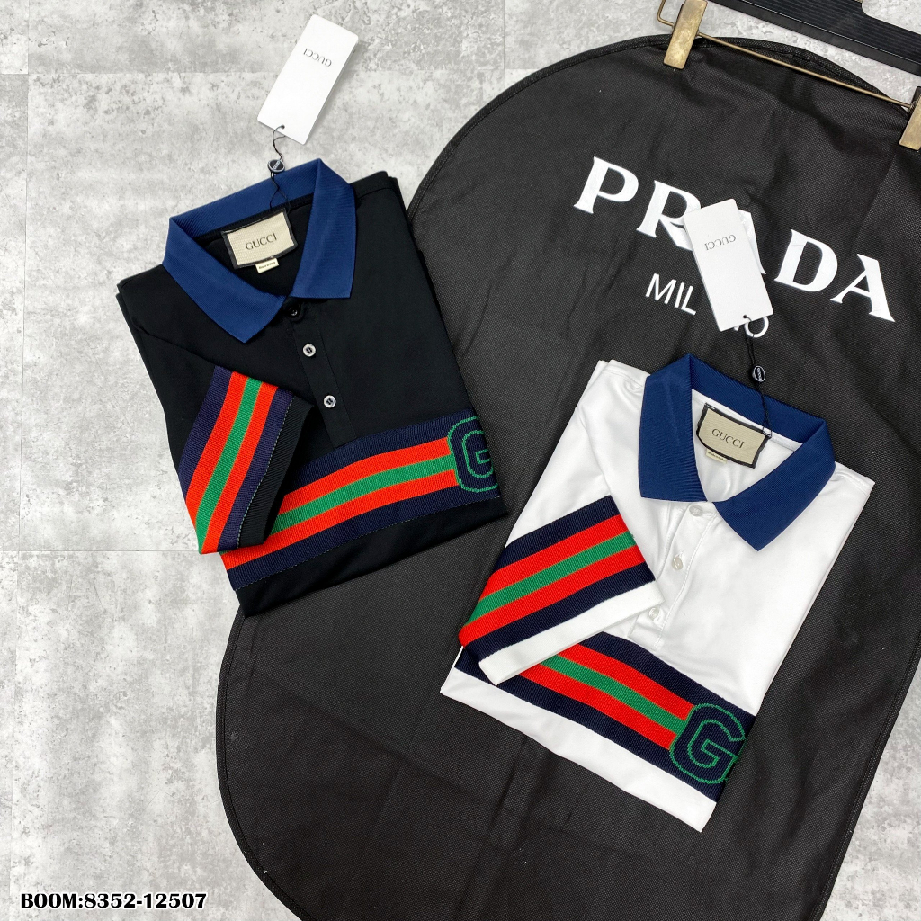 🔥Hot🔥Áo polo Gucci họa tiết thiết kế hot trend Nam nữ New 2023