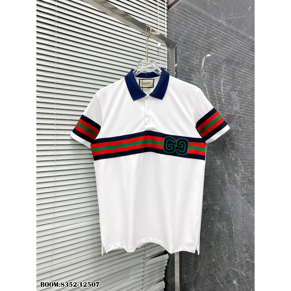 🔥Hot🔥Áo polo Gucci họa tiết thiết kế hot trend Nam nữ New 2023