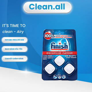Viên vệ sinh FINISH dành cho máy rửa bát vỉ 3 viên nhập khẩu EU