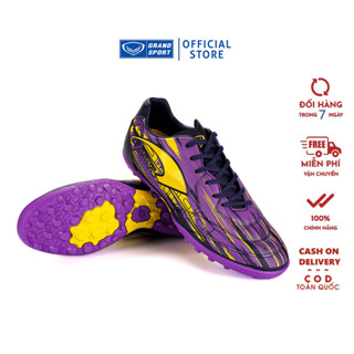 Giày đá bóng cỏ nhân tạo Grand Sport Primero Mundo-R Tím Chính Hãng da bền mềm êm, đế chống trượt bám sân, form ôm chân