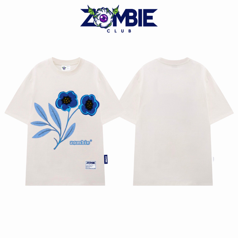 01 GIẤY THƠM QUẦN ÁO TẶNG KÈM CHO Áo thun Zombie Club x PAMIN Flower vải thun cotton 250gsm ZB022