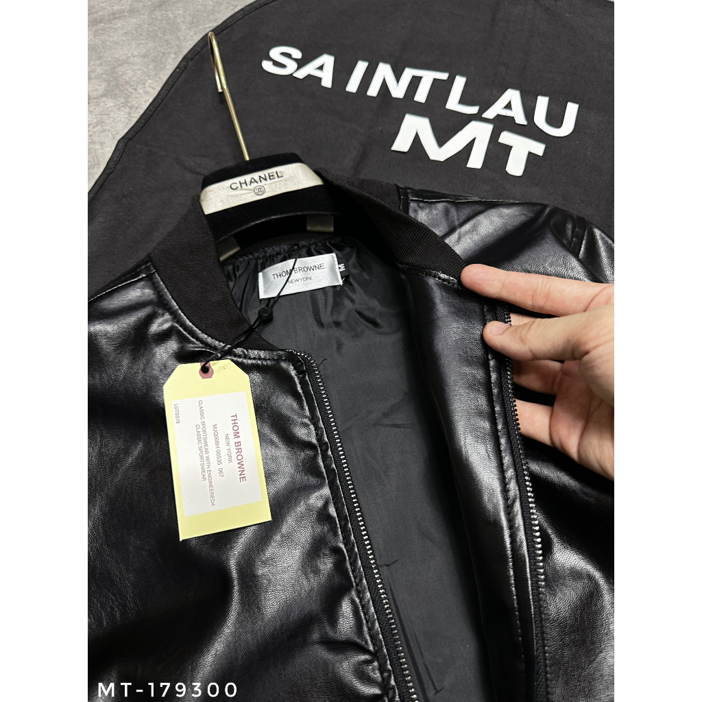 Áo Khoác Bomber da Thom đẳng cấp cho mùa đông NeWW 2023 Hàng không đụng chợ