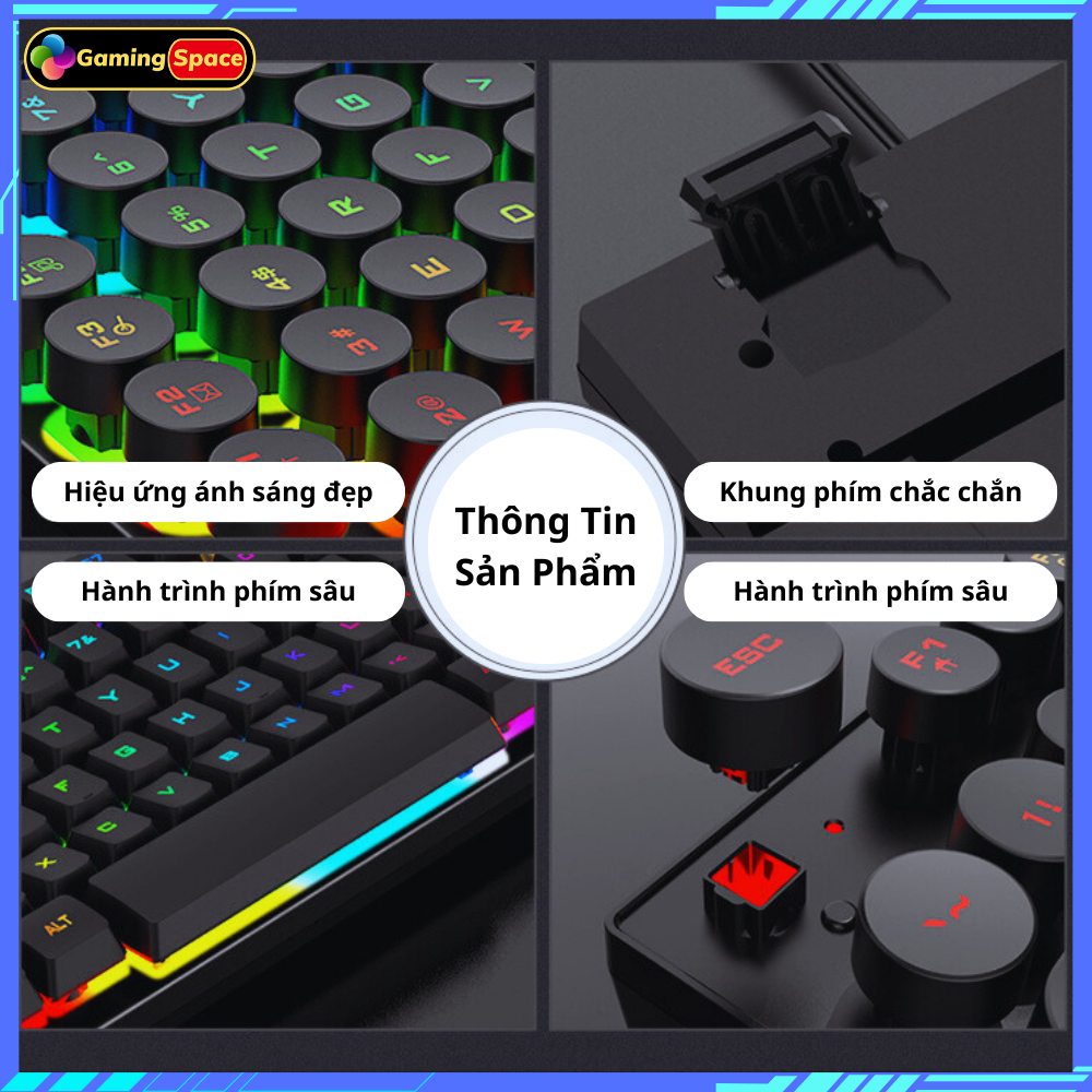 Bàn phím gaming, Bàn phím máy tính K4 chuyên game pc cao cấp Led RGB | BigBuy360 - bigbuy360.vn
