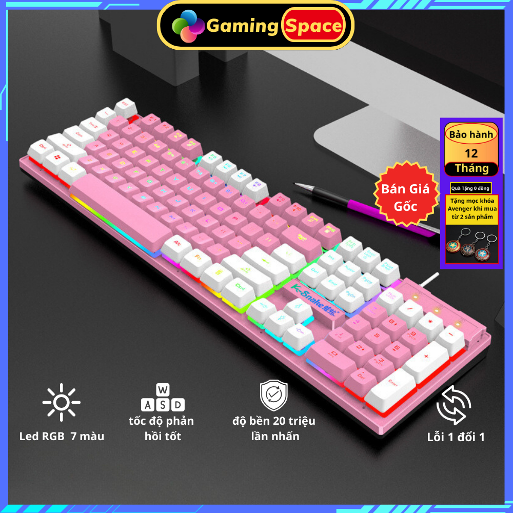 Bàn phím gaming, Bàn phím máy tính K4 chuyên game pc cao cấp Led RGB | BigBuy360 - bigbuy360.vn