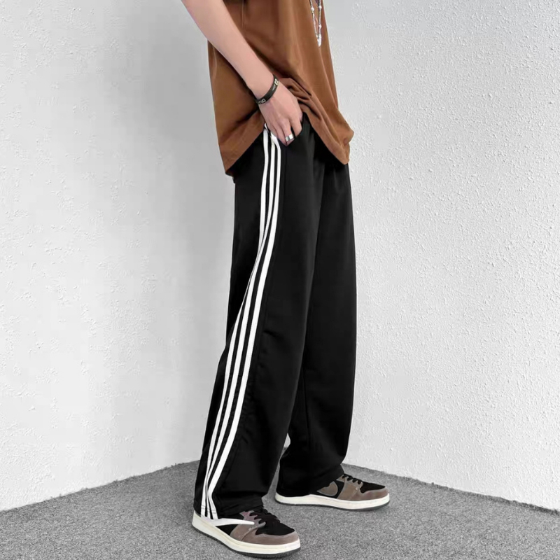 40-105kg Quần 3 sọc Suông Nam Nữ Bigsize phong cách thể thao