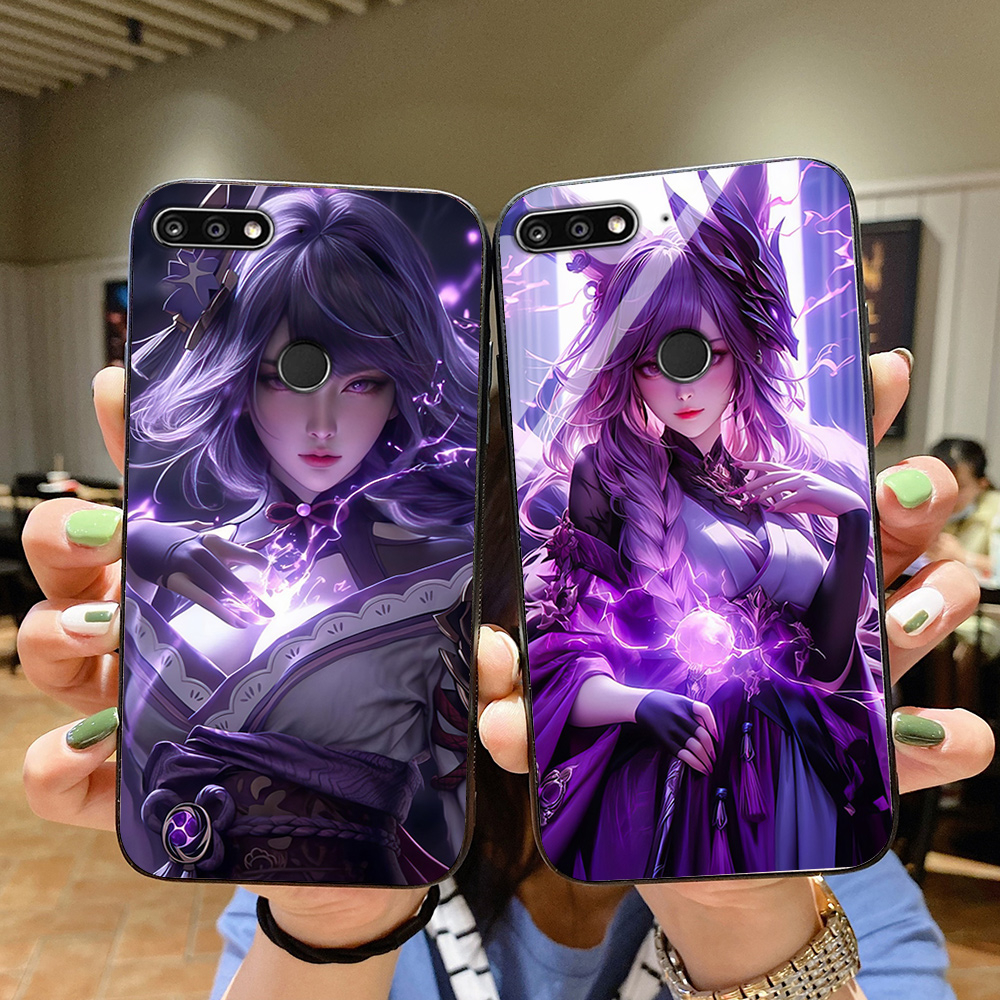 Ốp điện thoại mặt kính huawei y7 prime 2018 / huawei y7 pro 2018 anime chú thuật sư