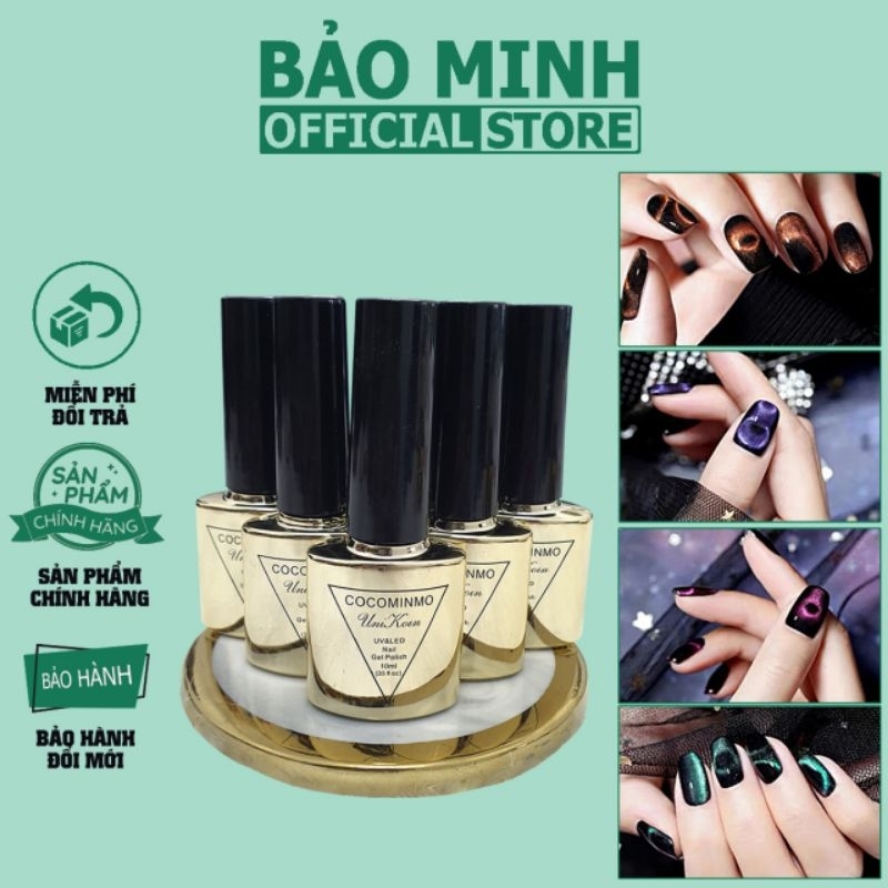 Set sơn gel mắt mèo 9D - Set 6 chai sơn mắt mèo chính hãng dành cho dân làm móng - Sơn mắt mèo 9D cao cấp siêu sáng