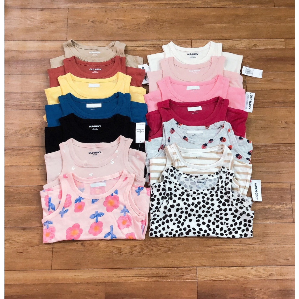Áo thun ba lỗ sát nách bé gái Old Navy