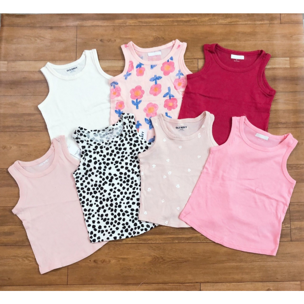 Áo thun ba lỗ sát nách bé gái Old Navy