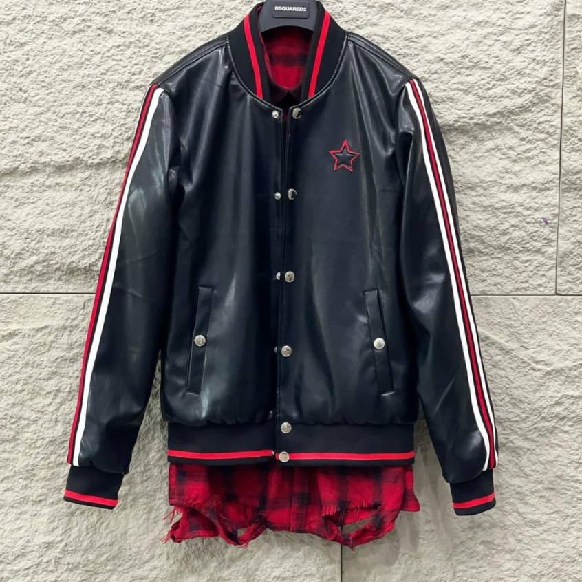 Áo Khoác da bomber GI.V.E.N Mẫu NeWW 2024 hàng bao lỗi bong nổ SPF