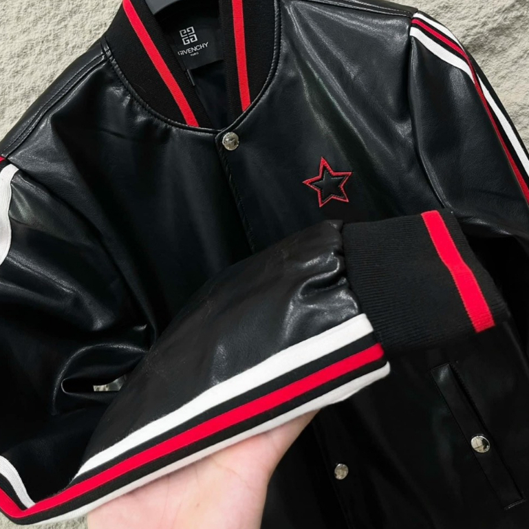 Áo Khoác da bomber GI.V.E.N Mẫu NeWW 2024 hàng bao lỗi bong nổ SPF